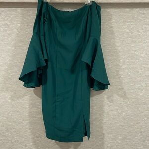 Green Off Shoulder Dress